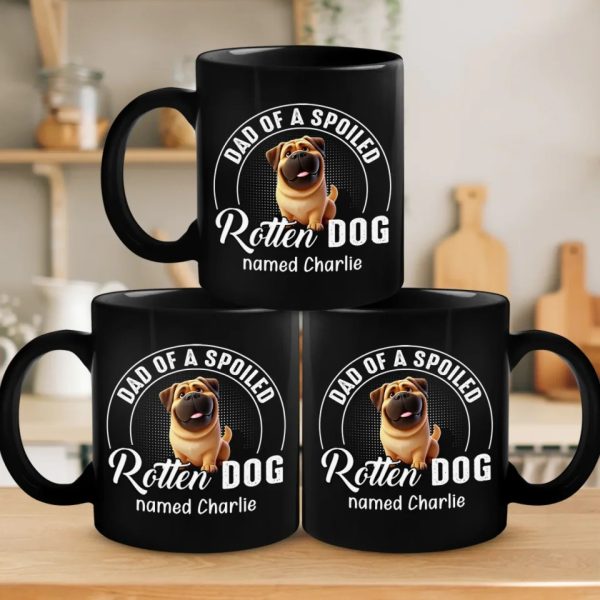 Fur, Chaos, And A Whole Lot Of Attitude - Dog & Cat Personalized Custom Black Mug - Gift For Pet Owners, Pet Lovers Fur, Chaos, And A Whole Lot Of Attitude - Dog & Cat Personalized Custom Black Mug - Gift For Pet Owners, Pet Lovers