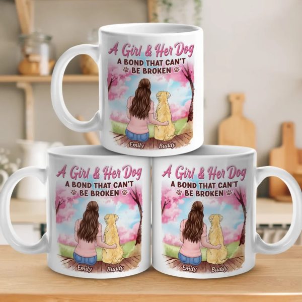 Fur-Ever Connected - Dog Personalized Custom Mug - Mother's Day, Gift For Pet Owners, Pet Lovers Fur-Ever Connected - Dog Personalized Custom Mug - Mother's Day, Gift For Pet Owners, Pet Lovers