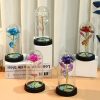 Galaxy Eternal Rose in Dome with LED Lights – Romantic Gift for Valentine’s Day, Mother’s Day, Wedding