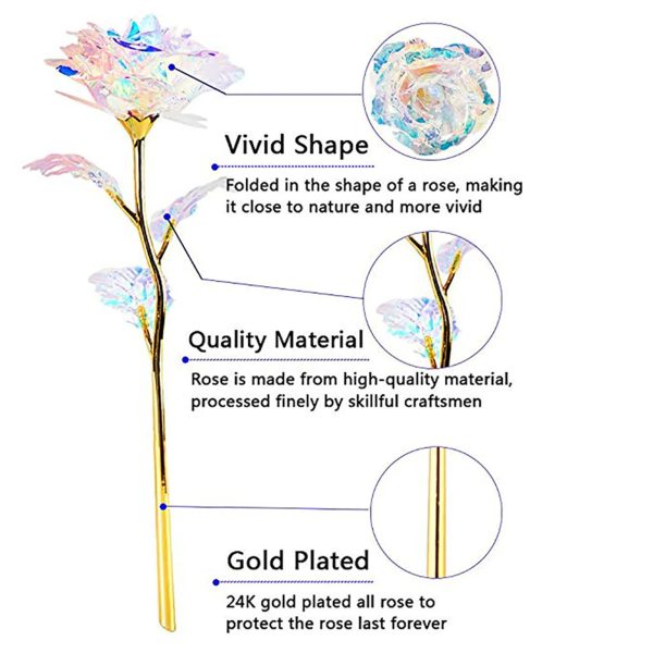 Galaxy LED Forever Rose – 5/10pcs Colorful Artificial Flowers Galaxy LED Forever Rose – 5/10pcs Colorful Artificial Flowers
