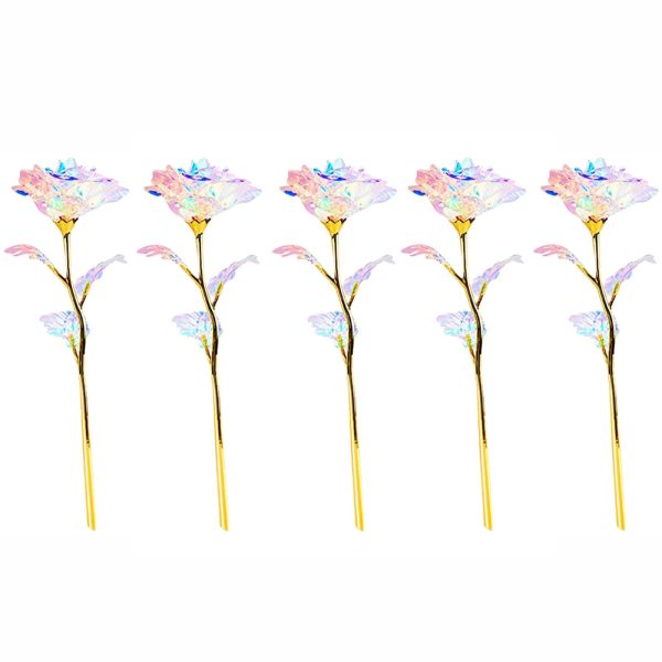 Galaxy LED Forever Rose – 5/10pcs Colorful Artificial Flowers Galaxy LED Forever Rose – 5/10pcs Colorful Artificial Flowers