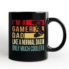 Gamer Dad Controller Personalized Mug, Black Funny Gift for Cool Fathers with Custom Name Gamer Dad Controller Personalized Mug, Black Funny Gift for Cool Fathers with Custom Name