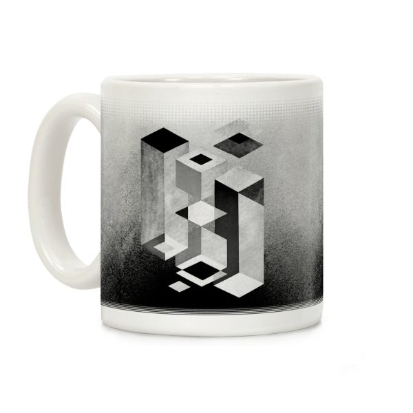 Geometry Optical Illusion Coffee Mug Geometry Optical Illusion Coffee Mug