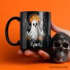 Ghost Night Halloween Personalized Mug, Spooky Horror Gift with Custom Name Ghost Night Halloween Personalized Mug, Spooky Horror Gift with Custom Name