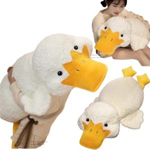 Giant 55cm Plush Duck Pillow - Perfect for Naps & Cozy Comfort!