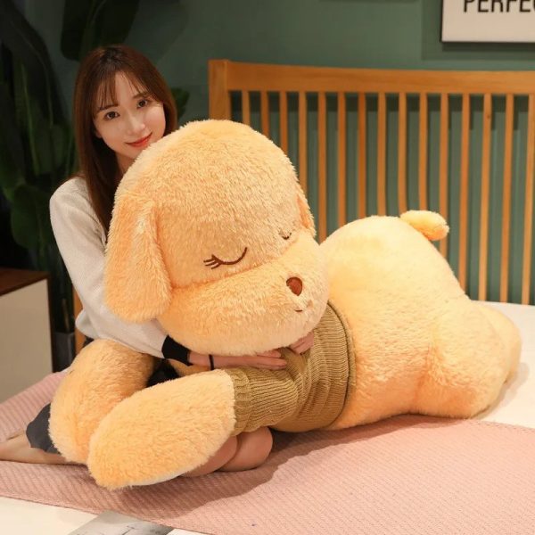 Giant Lying Dog Plush Pillow 80cm 100cm Giant Lying Dog Plush Pillow 80cm 100cm