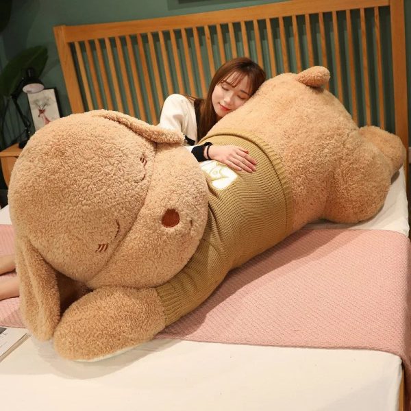 Giant Lying Dog Plush Pillow 80cm 100cm Giant Lying Dog Plush Pillow 80cm 100cm