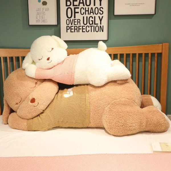 Giant Lying Dog Plush Pillow 80cm 100cm Giant Lying Dog Plush Pillow 80cm 100cm