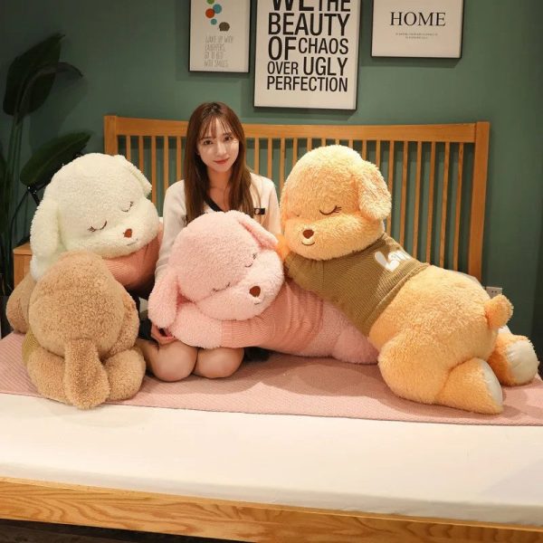 Giant Lying Dog Plush Pillow 80cm 100cm Giant Lying Dog Plush Pillow 80cm 100cm