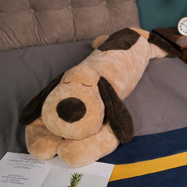 Giant Soft Dog Plush Long Body Pillow