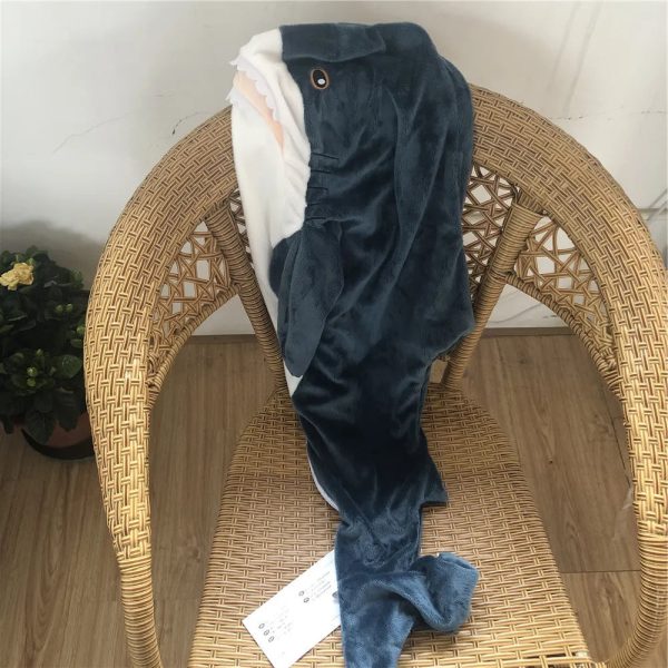 Giant Soft Shark Plush Toy - Cozy Fish Pillow for Kids & Gifts