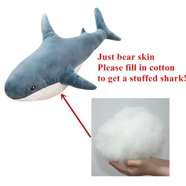 Giant Soft Shark Plush Toy - Cozy Fish Pillow for Kids & Gifts