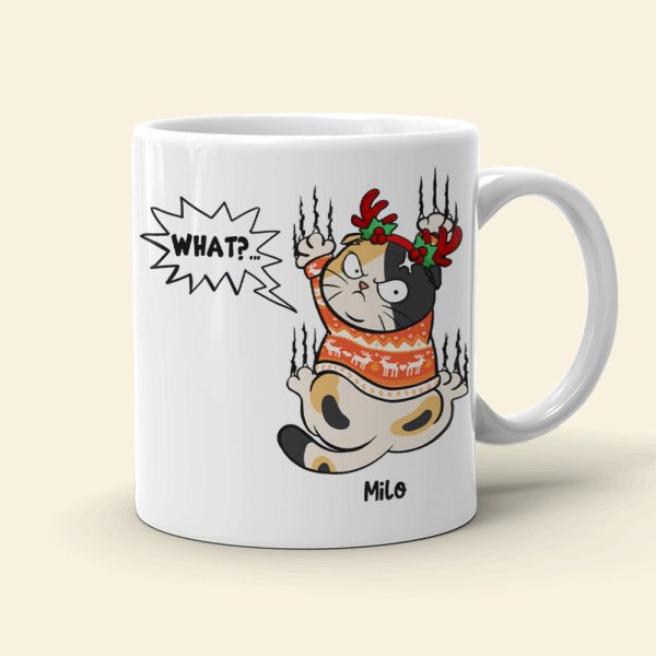 Gift For Cat Lover, Personalized Mug, Cat Scratching Mug, Christmas Gift Gift For Cat Lover, Personalized Mug, Cat Scratching Mug, Christmas Gift