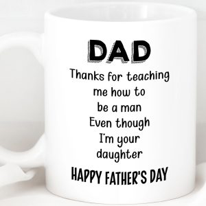 Gift For Dad From Daughter, Father's Day Mug, Funny Mug For Dad, Birthday Gift Or Christmas Gift For Father C295