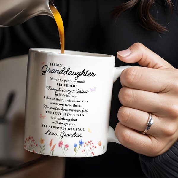 Gift Of Life And Love Between Grandma And Granddaughter - Personalized Custom Coffee Mug - GDT121_MG