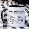 Gifts For Book Lover Coffee Mug Dragon Species Types 03HUHN120324 Gifts For Book Lover Coffee Mug Dragon Species Types 03HUHN120324