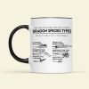 Gifts For Book Lover Coffee Mug Dragon Species Types 03HUHN120324 Gifts For Book Lover Coffee Mug Dragon Species Types 03HUHN120324