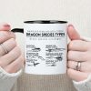Gifts For Book Lover Coffee Mug Dragon Species Types 03HUHN120324 Gifts For Book Lover Coffee Mug Dragon Species Types 03HUHN120324