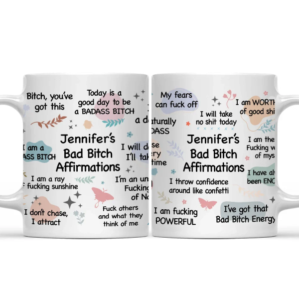 Girl's Daily Affirmations - Personalized Mug Girl's Daily Affirmations - Personalized Mug
