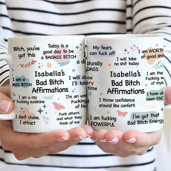 Girl's Daily Affirmations - Personalized Mug Girl's Daily Affirmations - Personalized Mug