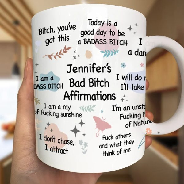 Girl's Daily Affirmations - Personalized Mug Girl's Daily Affirmations - Personalized Mug