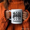 Girls Will Be Girls Personalized Mug, Witchy Halloween Gift with Custom Name for Empowered Women