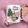Glamorous Girl Personalized Christmas Mug, Fashionista Teenager Shopping Addict Holiday Gift
