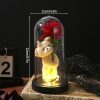 Glowing Galaxy Eternal Double Rose with LED Lights Romantic Gift for Valentine’s Day and Wedding