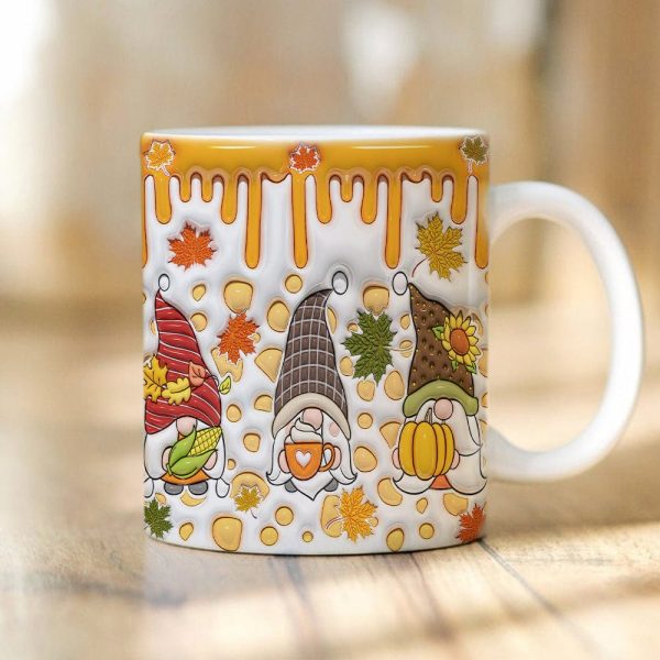 Gnome Fall Halloween Gift Thanksgiving Gift Mug HO82 891342