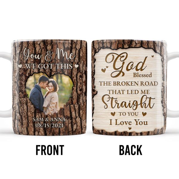 God Blessed The Broken Road That Led Me Straight To You - Personalized Custom Coffee Mug - CPL217_MG God Blessed The Broken Road That Led Me Straight To You - Personalized Custom Coffee Mug - CPL217_MG