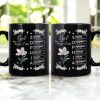 God Says I Am Custom Name In Bible Verses Birth Flower Pearl Effect Printed - Personalized Mug