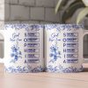 God Says I Am Name Letter In Bible Birth Flower Toile De Jouy Style - Personalized Mug God Says I Am Name Letter In Bible Birth Flower Toile De Jouy Style - Personalized Mug