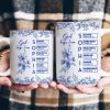God Says I Am Name Letter In Bible Birth Flower Toile De Jouy Style - Personalized Mug God Says I Am Name Letter In Bible Birth Flower Toile De Jouy Style - Personalized Mug