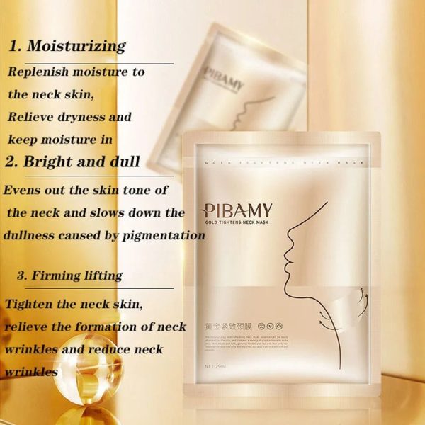 Gold Firming Neck Mask - Anti-Aging & Moisturizing Treatment (10 Pcs) Gold Firming Neck Mask - Anti-Aging & Moisturizing Treatment (10 Pcs)
