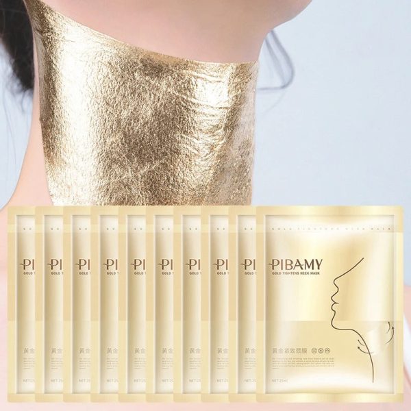 Gold Firming Neck Mask - Anti-Aging & Moisturizing Treatment (10 Pcs) Gold Firming Neck Mask - Anti-Aging & Moisturizing Treatment (10 Pcs)