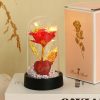 Golden Eternal Rose Night Light Decoration