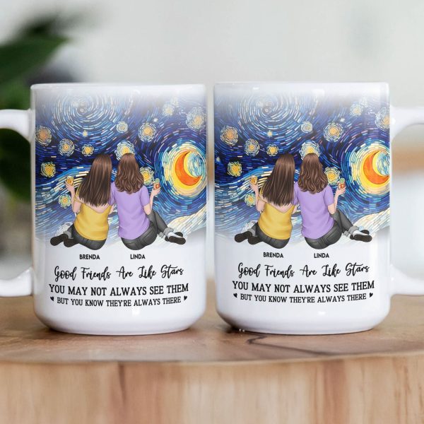 Good Friends Are Like Star - Personalized Mug Good Friends Are Like Star - Personalized Mug
