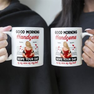 Good Morning Handsome - Personalized Mug