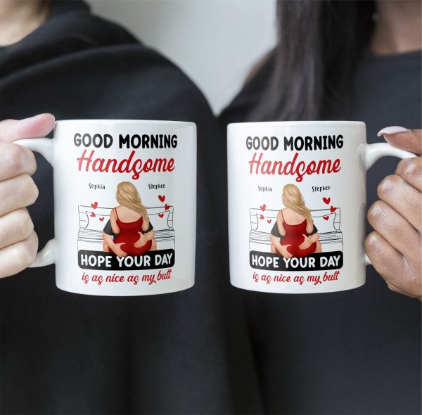 Good Morning Handsome - Personalized Mug Good Morning Handsome - Personalized Mug