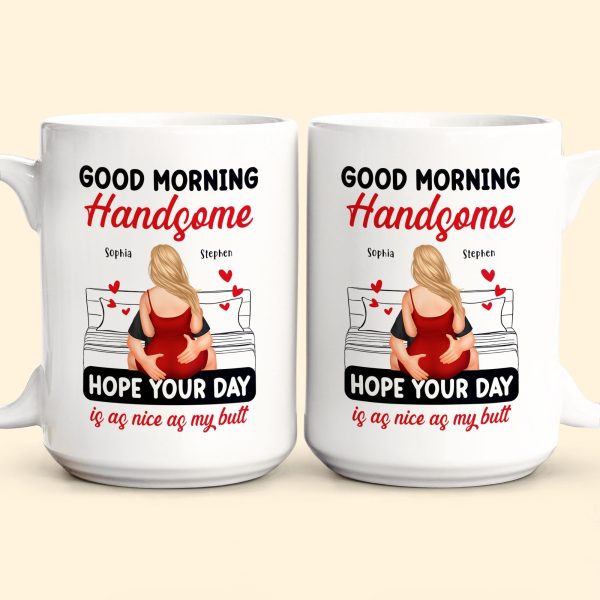 Good Morning Handsome - Personalized Mug Good Morning Handsome - Personalized Mug