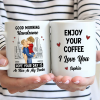 Good Morning Handsome Beautiful - Personalized Mug Good Morning Handsome Beautiful - Personalized Mug
