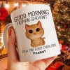 Good Morning Human Servant - Personalized Mug - Gift For Cats Lovers, Cat Mom, Cat Dad