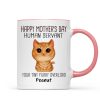 Good Morning Human Servant - Personalized Mug - Gift For Cats Lovers, Cat Mom, Cat Dad