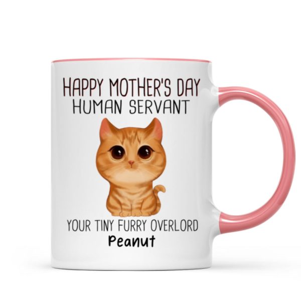 Good Morning Human Servant - Personalized Mug - Gift For Cats Lovers, Cat Mom, Cat Dad