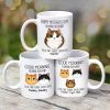 Good Morning Human Servant Fluffy Cat Face Personalized Mug Good Morning Human Servant Fluffy Cat Face Personalized Mug