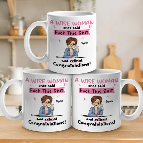 Goodbye Tension, Hello Pension - Coworker Personalized Custom Mug - Appreciation, Retirement Gift For Coworkers, Work Friends, Colleagues Goodbye Tension, Hello Pension - Coworker Personalized Custom Mug - Appreciation, Retirement Gift For Coworkers, Work Friends, Colleagues