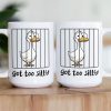 Got Too Silly Hilarious Gift Silly Goose Funny Animals - Personalized Mug Got Too Silly Hilarious Gift Silly Goose Funny Animals - Personalized Mug
