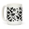Goth Makeup Pattern Coffee Mug Goth Makeup Pattern Coffee Mug