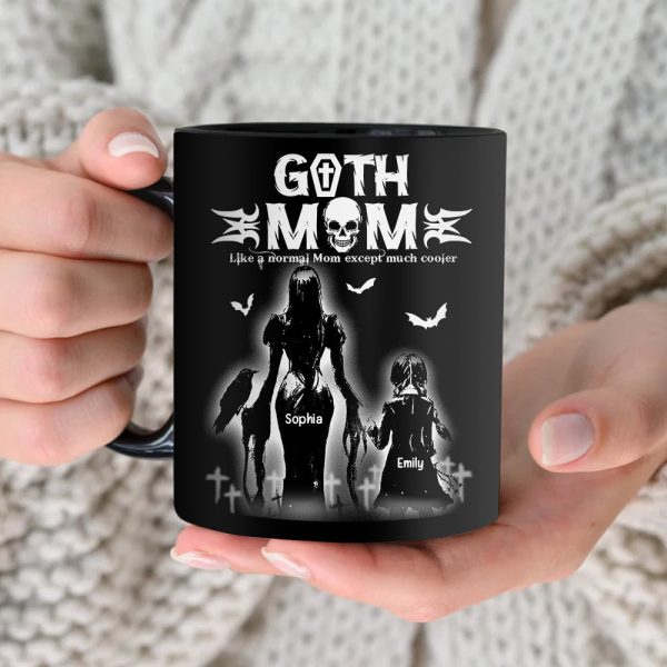 Gothic Mom And Daughter Black Mug Personalized Coffee Mug, Mother's Day Gift BLM-03qhqn150423 Gothic Mom And Daughter Black Mug Personalized Coffee Mug, Mother's Day Gift BLM-03qhqn150423