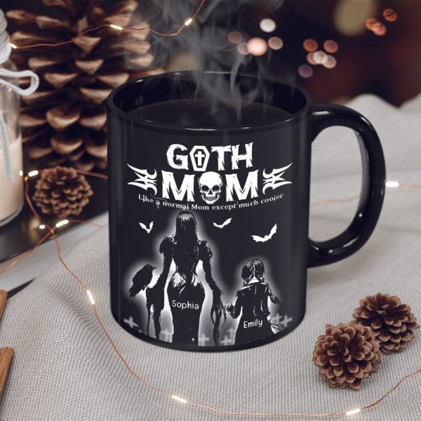 Gothic Mom And Daughter Black Mug Personalized Coffee Mug, Mother's Day Gift BLM-03qhqn150423 Gothic Mom And Daughter Black Mug Personalized Coffee Mug, Mother's Day Gift BLM-03qhqn150423